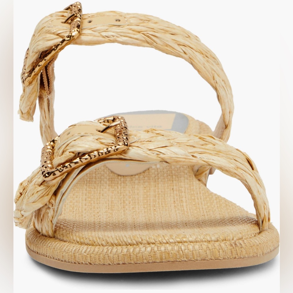 dolce vita Alaina Lt Natural Raffia Sandal. Ladies 7.5 - Picture 4 of 13